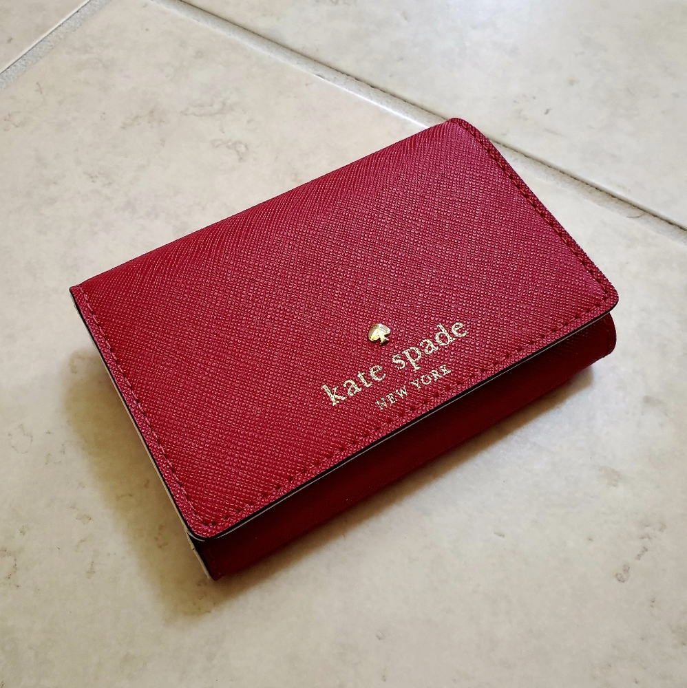 Kate Spade NEW small red card wallet